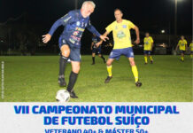 Inscrições abertas para o VII Campeonato Municipal de Futebol Suíço 40+ e 50+
