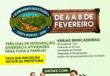 Acampamento Pais e Filhos 2026 acontecerá de 6 a 8 de fevereiro