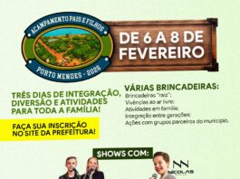 Acampamento Pais e Filhos 2026 acontecerá de 6 a 8 de fevereiro