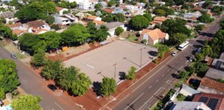 Obras do campo Society no bairro Alvorada avançam em Marechal Cândido Rondon
