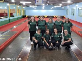Equipe de Bolão Feminino AACC/Prefeitura de Marechal Rondon conquista o 1º lugar na 2ª rodada do Campeonato Costa Oeste