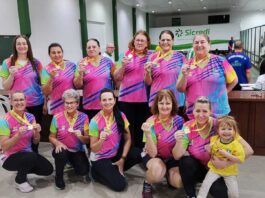 Bolão feminino de Marechal Cândido Rondon conquista ouro na fase regional dos Jogos Abertos do Paraná