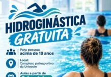 Secretaria de Esporte e Lazer oferece aulas gratuitas de hidroginástica para adultos