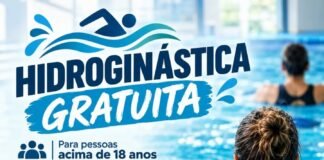 Secretaria de Esporte e Lazer oferece aulas gratuitas de hidroginástica para adultos