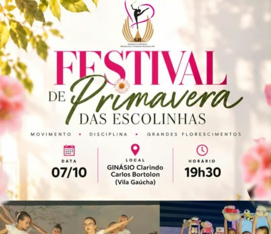 Festival de ginástica rítmica acontece nesta quarta-feira em Marechal Cândido Rondon