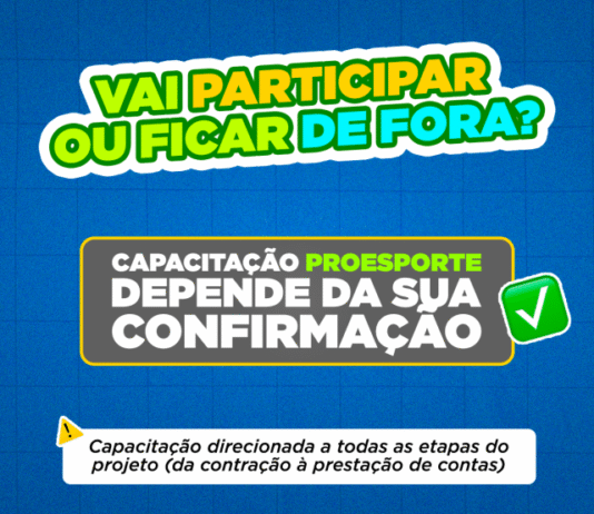 SEES convoca proponentes do PROESPORTE para capacitação obrigatória em gestão de projetos